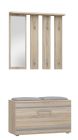 Esikukukomplekt peegliga Opal, 85x35xK180 cm, Sonoma tamm