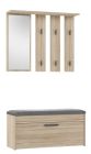 Esikukukomplekt peegliga Parma, 100x35xK180 cm, Sonoma tamm