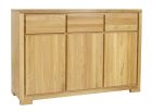 Kummut KD352, 137x45xK95 cm, tamm, naturaalne
