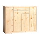 Kummut Mario 10, 151x48xH121 cm, mänd, naturaalne