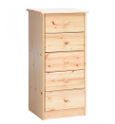 Kummut Mario 3, 42x35xH89 cm, mänd, naturaalne