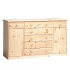 Kummut Mario 9, 151x48xH89 cm, mänd, naturaalne