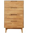 Kummut Scan 4, 9444, 60x45xK84,5 cm, tamm, naturaalne õli