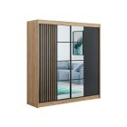 Lükandustega riidekapp peegliga Rocco 203, 203x61xK215 cm