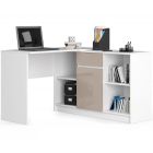 Nurgakirjutuslaud CLP B17, 120x126xK79 cm, cappuccino läikega