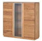 Puhvetkapp Montenegro 48, 120x42xH125 cm, tamm