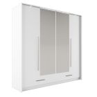 Riidekapp voltustega Toledo 210, 210x67xK221 cm, valge