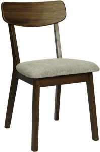 Cushion seat chair MOROCCO WALNUT/BEIGE