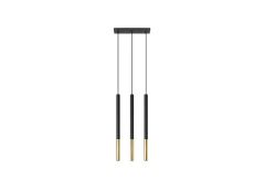 Laelamp Mozaica 3L, must/kuld