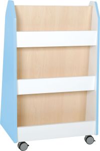 Quadro - kahepoolne raamatute stend valge/vaher- valge