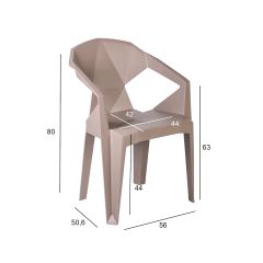 Tool MUZE taupe plastik