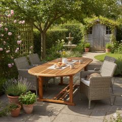 Laud FABIOLA 285/225/165x100xH75cm, akaatsia