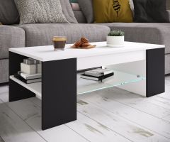 Diivanilaud Tunas, valge/must