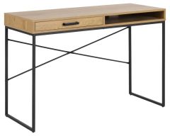 Kirjutuslaud Seaford 105304, metsik tamm/must