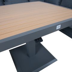 Aiamööblikomplekt PARKER 4-osaline, hall