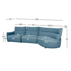 Nurgadiivan CANNES PN elektriline reclin