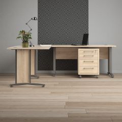 Nurgakirjutuslaud Prima, 80400/304 Struktuurne tamm