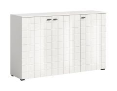 Kummut Monte, 138x86x37,Valge kõrgläige