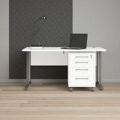 Kontorilaud Prima, 80400/35 Valge