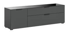 TV-alus Ray klaasist tasapinnaga, 160x51x40,Antratsiit