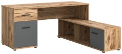 Kirjutuslaud Mason, 170x76x151,Nox oak/Basalthall
