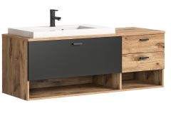 Vannitoakomplekt Grado, 140x50x48,Nox oak