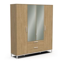 Riidekapp Watson 191cm, valged jalad