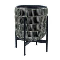 Lillepott WICKER alusega 30x30xH38cm, he