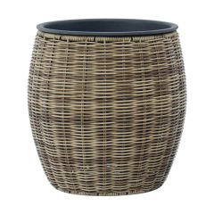 Lillepott WICKER D30xH30cm, helepruun