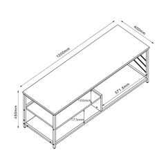 TV laud DIMITRA 120 x40x45cm, beež