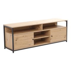 TV laud STUDY 150x40xH54cm, tamm/must