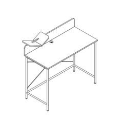 Kirjutuslaud HEDVIG 100x49,5xH102cm, saa