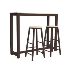 Baarikomplekt SANCIA tamm/pruun