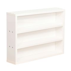 Riiul LESTER 48x10xH36cm, valge melamiin