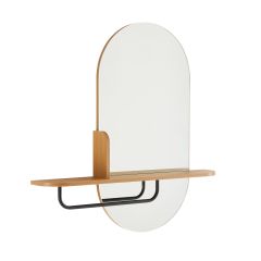Peegel AALBORG riiuliga 92x15xH93cm, tam