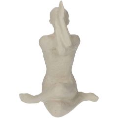 DEK.KUJU YOGA COW FACE XET-9642 18.4x15x24cm POLÜRESIIN VALGE