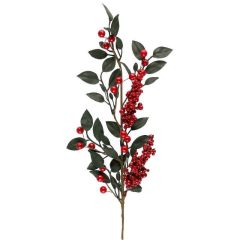 KUNSTTAIM LEAVES AND BERRIES 618150 PUNANE