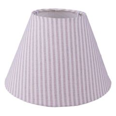 LAMBIKUPPEL STRIPES 6LAK0533L D26CMX15CM TEKSTIIL BEEŽ/VALGE