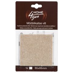 Mööblikaitse vilt 86x86mm, 1tk, beež