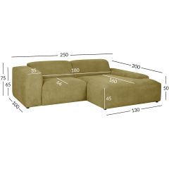 Nurgadiivan LEHTE parem nurk, roheline