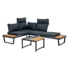 Aiamööblikomplekt MOERS multifunktsionaalne, hall