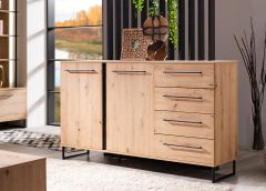 Kummut SARDINIA 3K4F artisan tamm/must