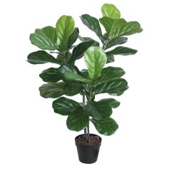 Kunstpuu FIDDLE LEAF, H100cm, 2 tüvega