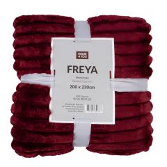 Pleed FREYA XL 200x230cm, tumepunane