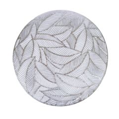 Lauamatt ROUND LEAF D38cm, hõbe