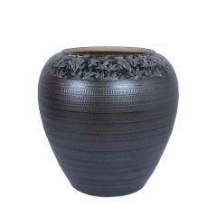 Põrandavaas TITAN STONE H40cm, pruun+mus