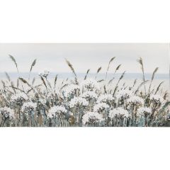 Õlimaal 70x140cm, valged põllulilled