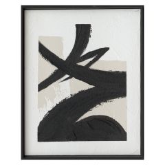 Maal raamiga 40x50cm, must joon