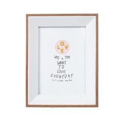 Pildiraam DECOR, 20x25cm, valge/puit