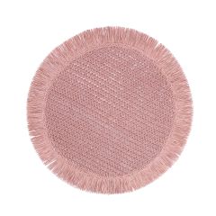 Lauamatt SUZAN D38cm jute, lilla